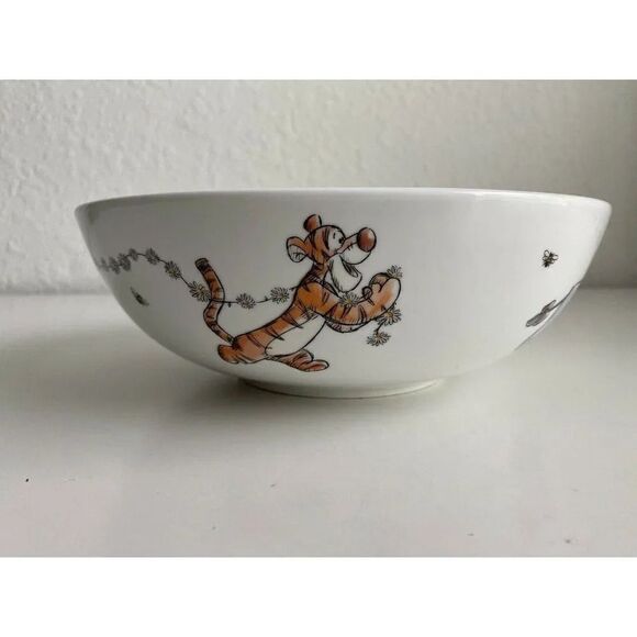 Disney Winnie the Pooh & Friends Daisy Chain  9” Ceramic Serving Bowl Spring NEW - Picture 5 of 10